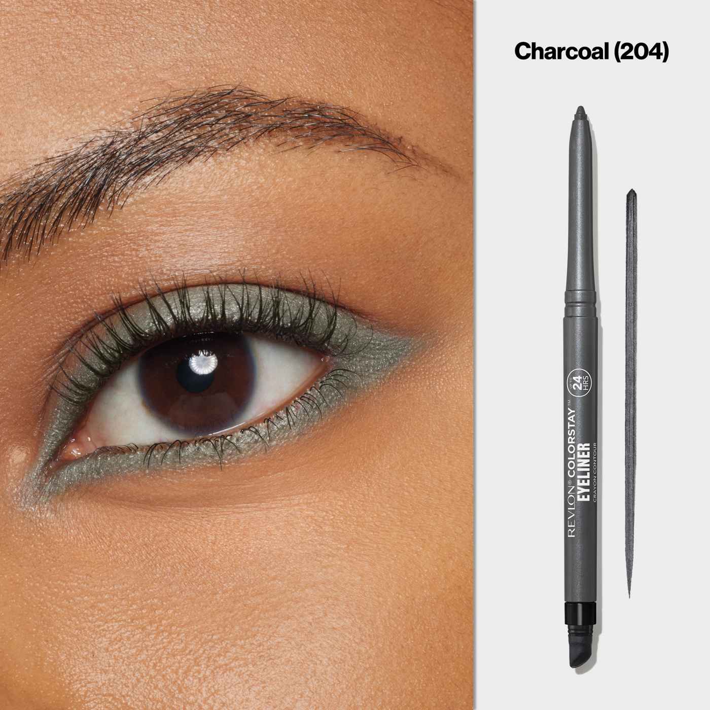 Revlon ColorStay Eyeliner Pencil, 204 Charcoal; image 9 of 9