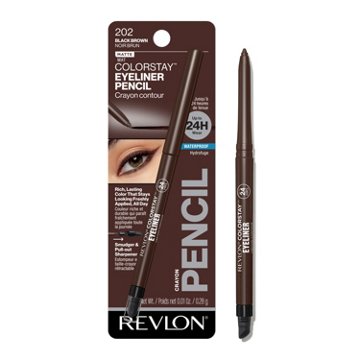 Revlon ColorStay Eyeliner Pencil, 202 Black Brown