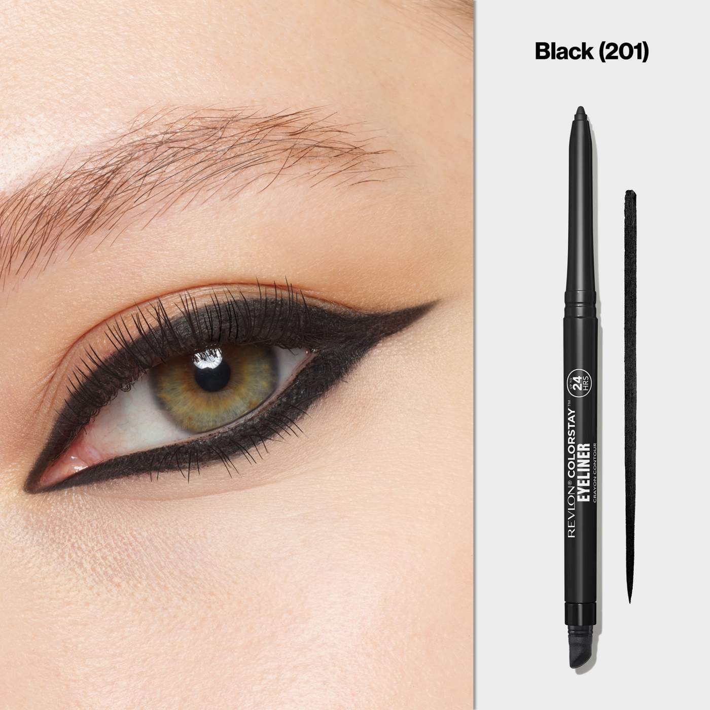 Revlon ColorStay Eyeliner Pencil, 201 Black; image 3 of 9