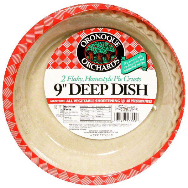 Oronoque Orchards Kosher Flaky Homestyle Pie Crusts 9 Inch Deep Dish