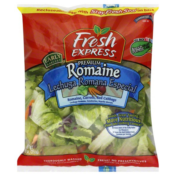Fresh Express Early Harvest Premium Romaine Salad Shop Vegetables at