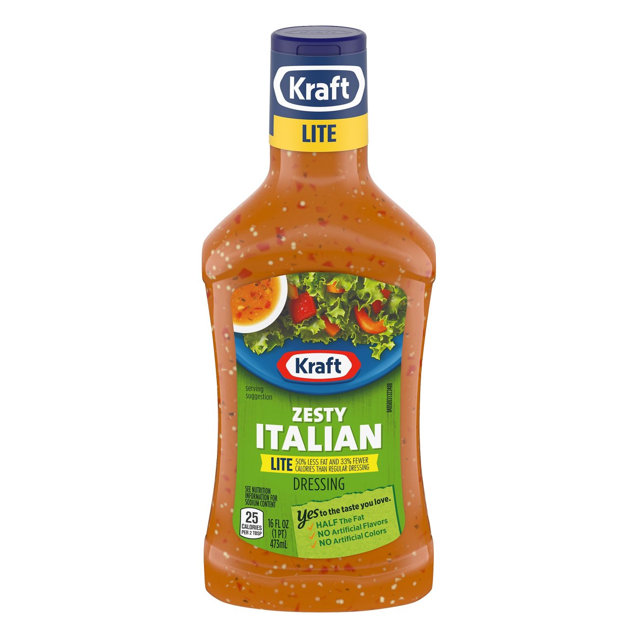 Kraft Lite Zesty Italian Anything Dressing Shop Salad dressings at HEB