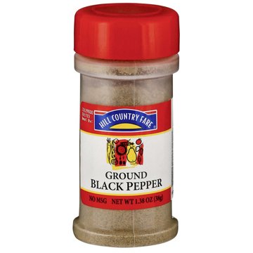 Hill Country Fare Ground Black Pepper, 1.38 oz