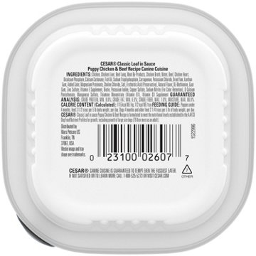 Cesar Puppy with Chicken & Beef in Meaty Juices Wet Dog Food