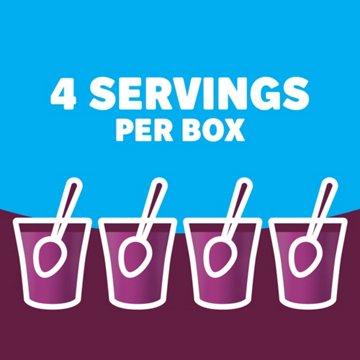 Jell-O Zero Sugar Black Cherry Gelatin Dessert Mix, 0.3 oz