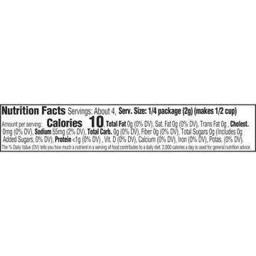 Jell-O Zero Sugar Black Cherry Gelatin Dessert Mix, 0.3 oz