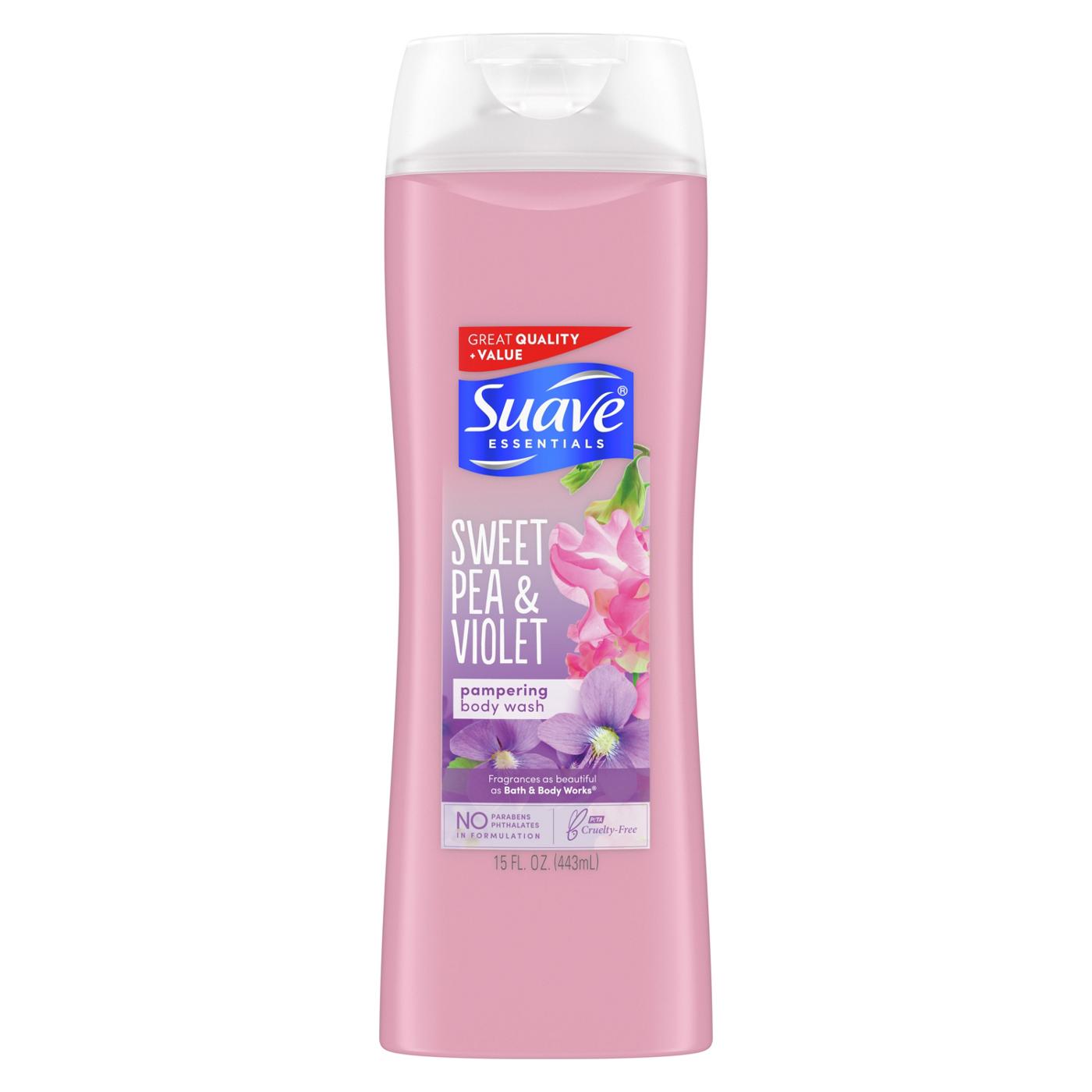 Suave Essentials Body Wash - Sweet Pea and Violet; image 1 of 4