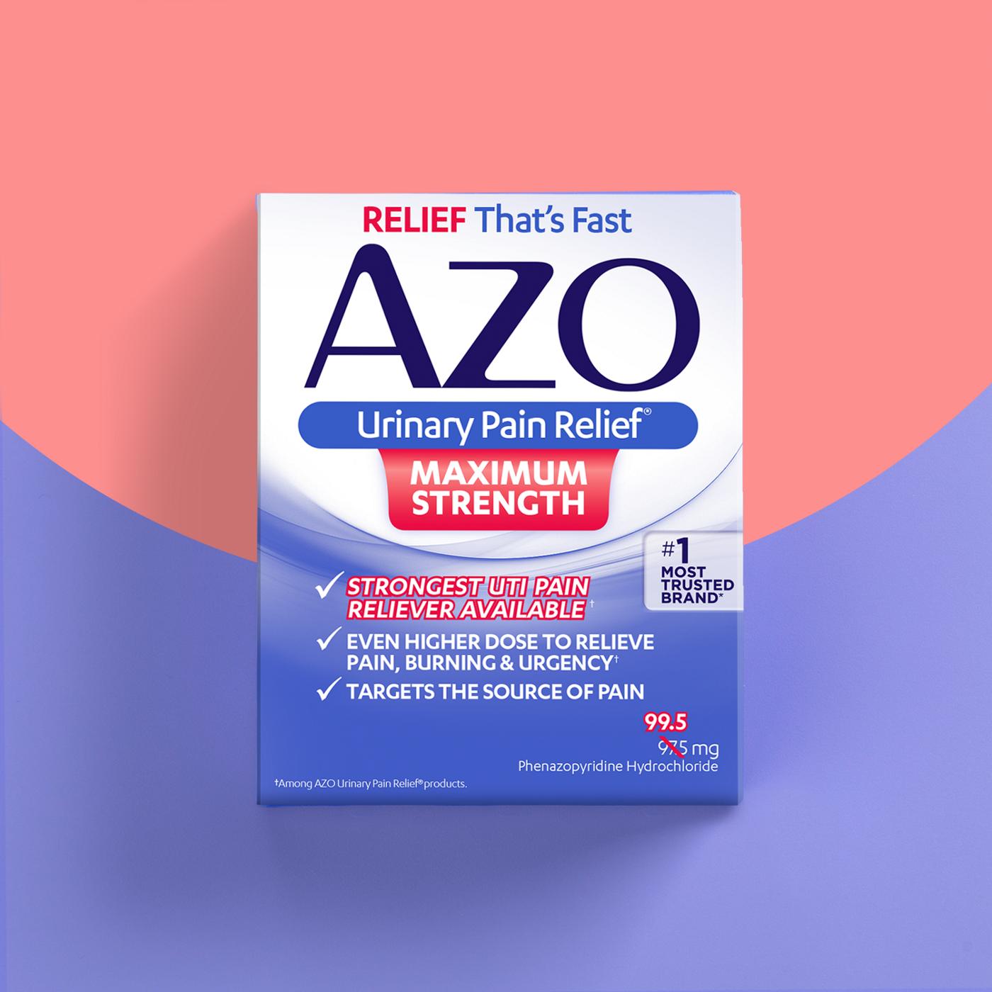 Azo Maximum Strength Urinary Pain Relief Tablets; image 2 of 6