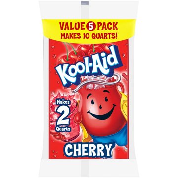 Kool-Aid Unsweetened Drink Mix Packets - Cherry, 5 ct