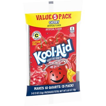 Kool-Aid Unsweetened Drink Mix Packets - Cherry, 5 ct