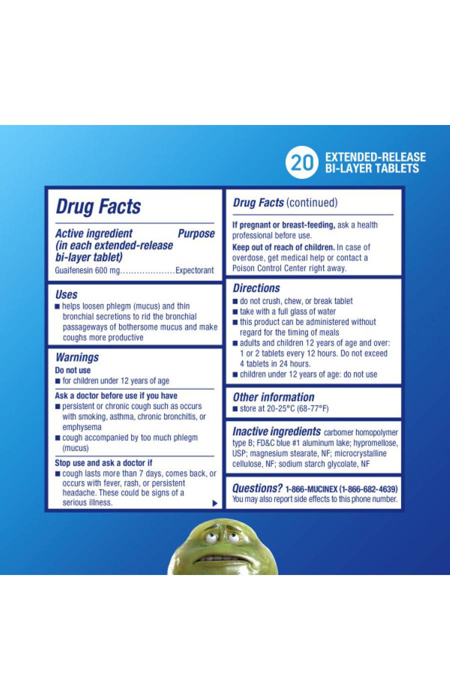 Mucinex 12-Hour Chest Congestion Expectorant Tablets; image 3 of 4