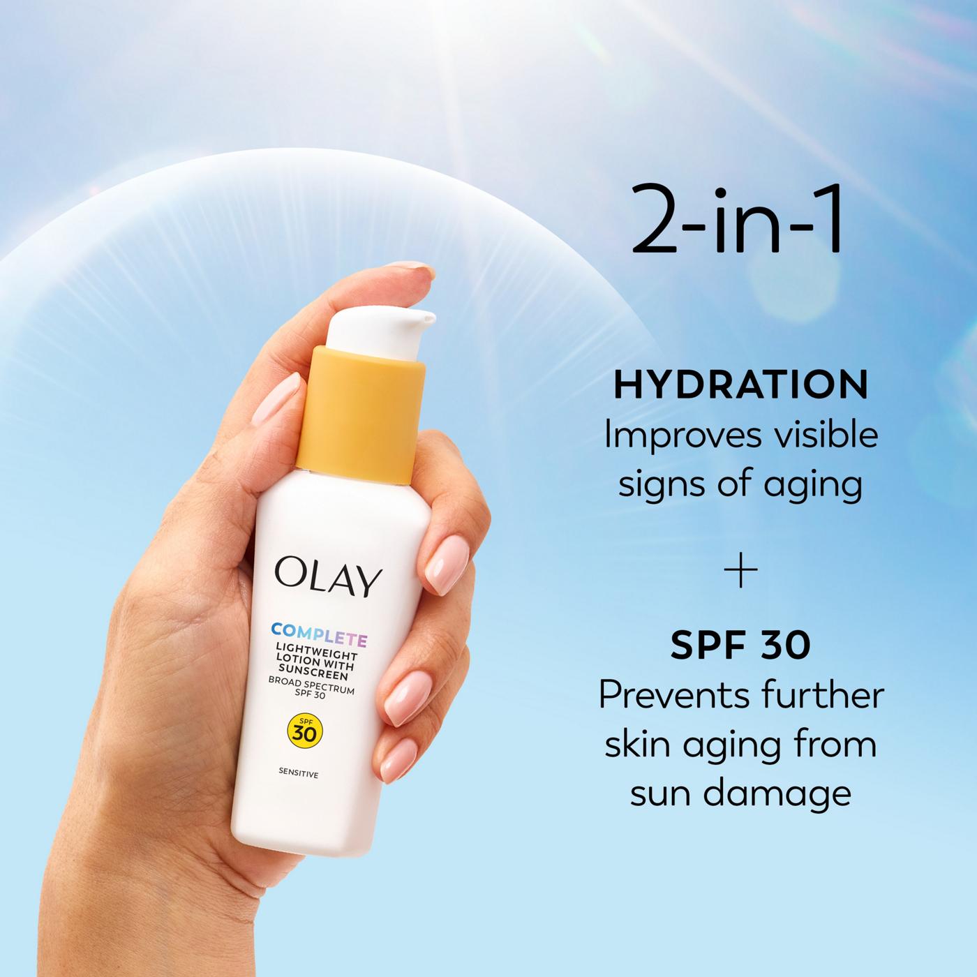 Olay Complete Sensitive Lotion Daily Moisturizer - SPF 30; image 3 of 10