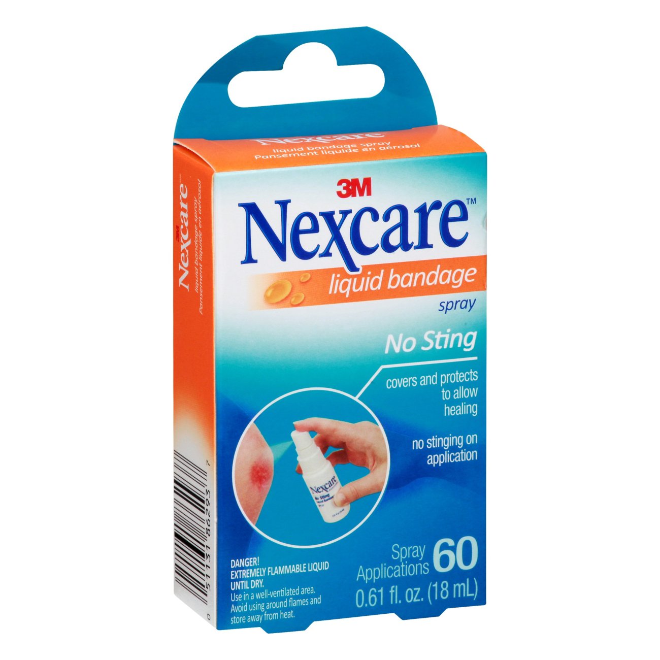 Nexcare No Sting Liquid Bandage Spray Shop Bandages & gauze at HEB
