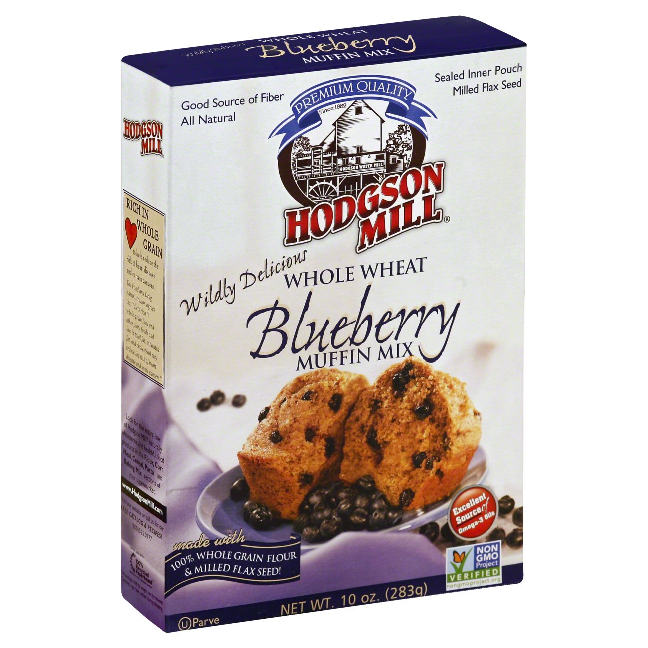 Hodgson Mill Whole Wheat Wild Blueberry Muffin Mix Shop Baking Mixes
