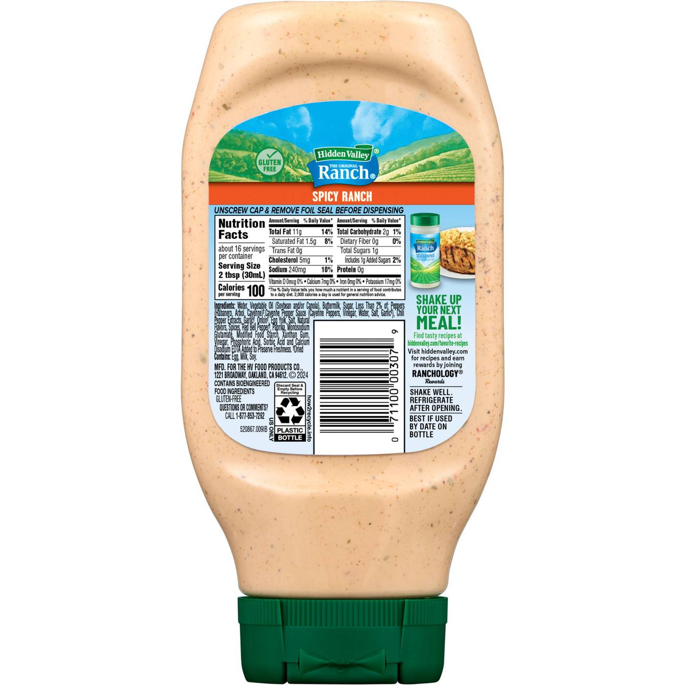 Hidden Valley Spicy Ranch Condiment and Dressing, Easy Squeeze Bottle; image 14 of 15