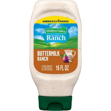 Hidden Valley Buttermilk Ranch Condiment and Dressing, Easy Squeeze Bottle