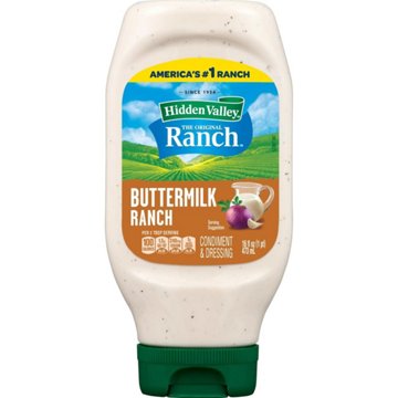Hidden Valley Buttermilk Ranch Condiment and Dressing, Easy Squeeze Bottle