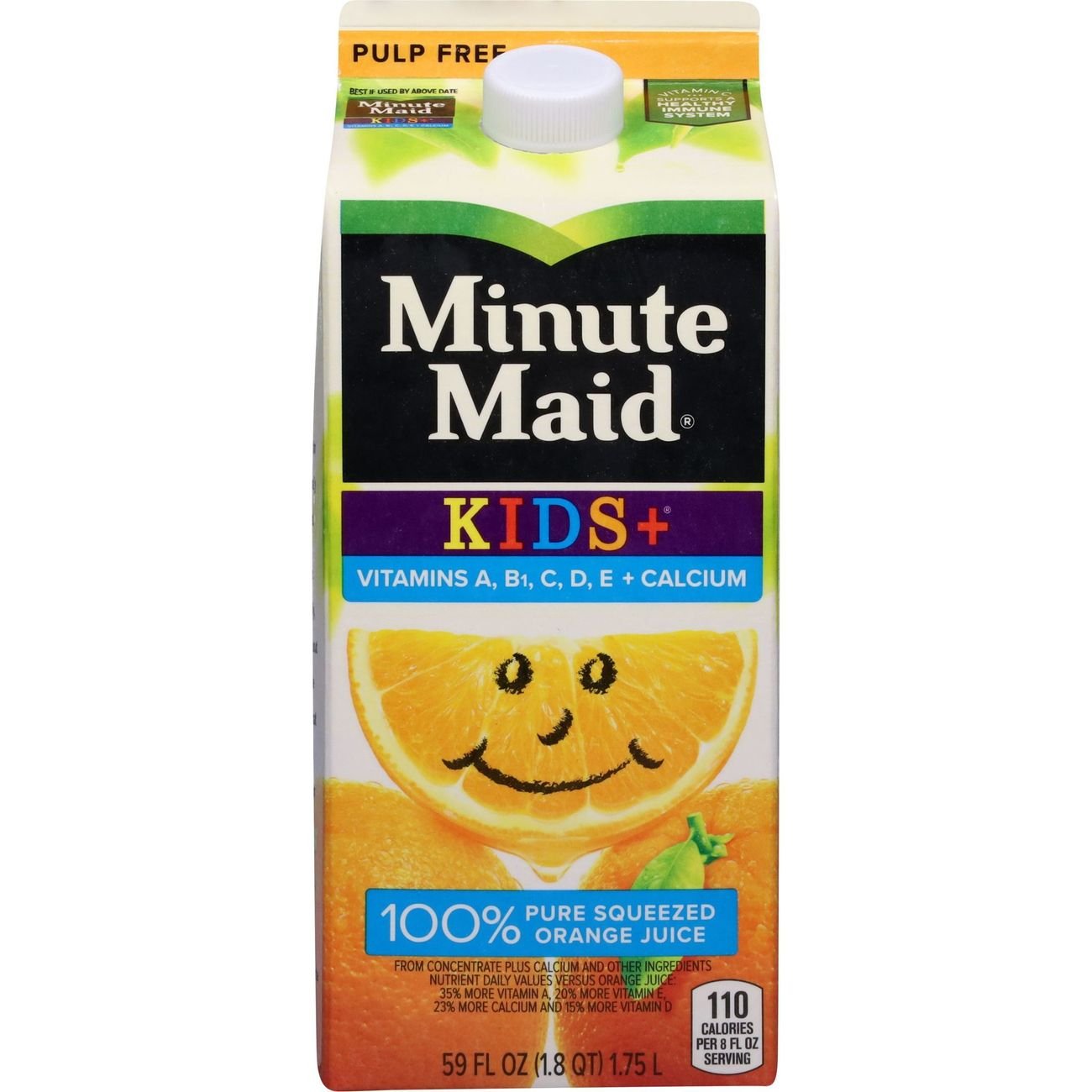 minute maid orange juice carton