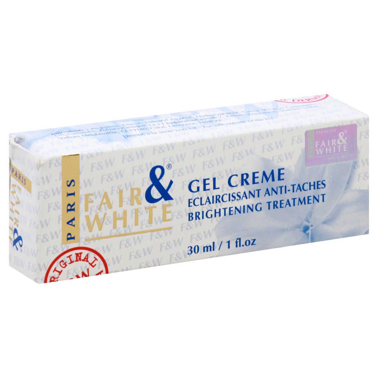 Paris Fair & White Gel Cream Brightening Treatment Shop Bath & Skin