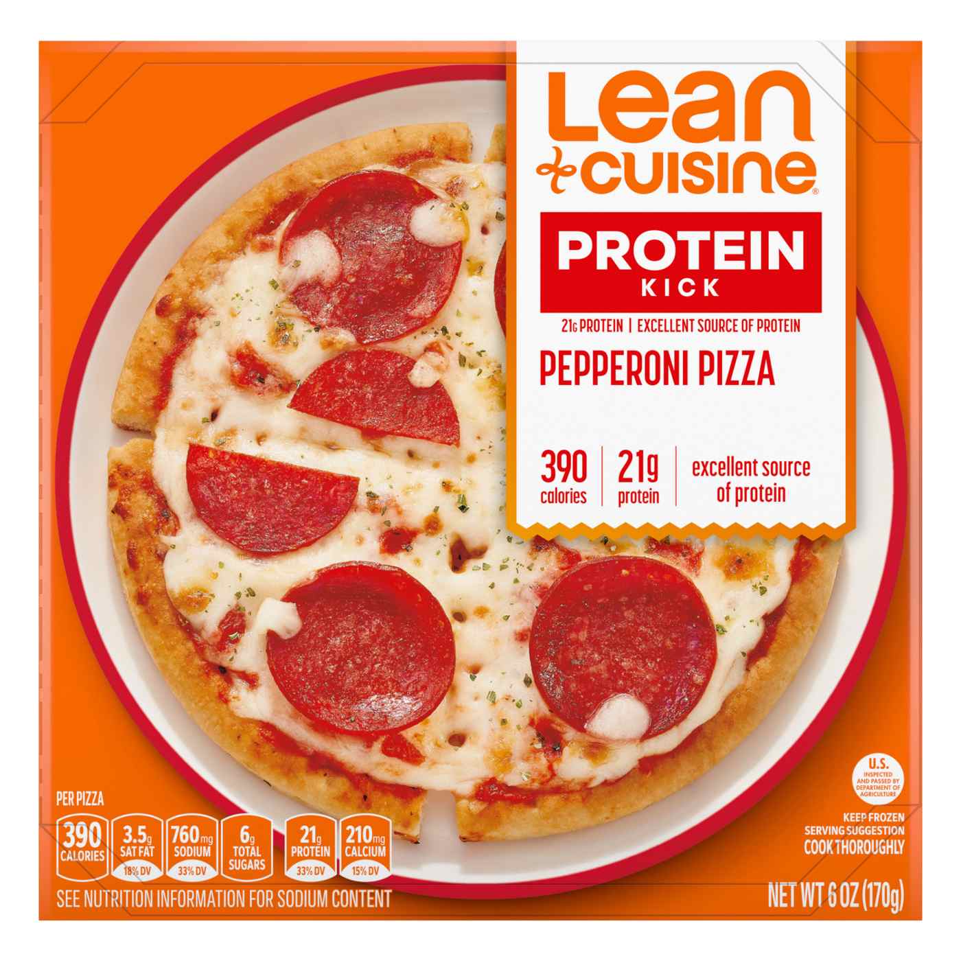 Lean Cuisine 21g Protein Frozen Pizza - Pepperoni; image 1 of 2