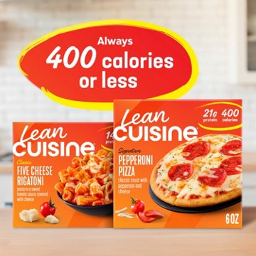 Lean Cuisine 21g Protein Personal Pepperoni Frozen Pizza, 6 oz