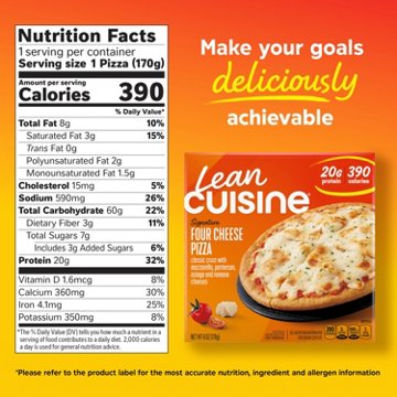 Lean Cuisine Personal Size Four Cheese Frozen Pizza