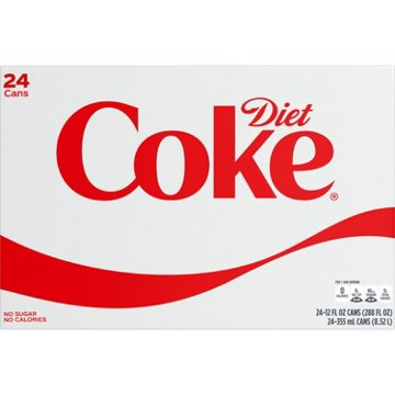 Diet Coke Soda Soft Drink 24 pk Cans, 12 oz