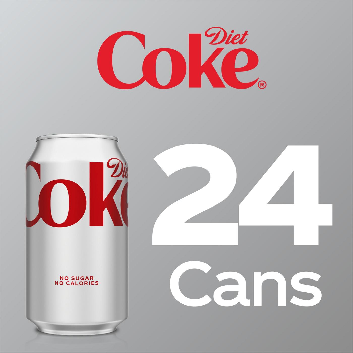 Diet Coke Soda Soft Drink 24 pk Cans; image 2 of 4