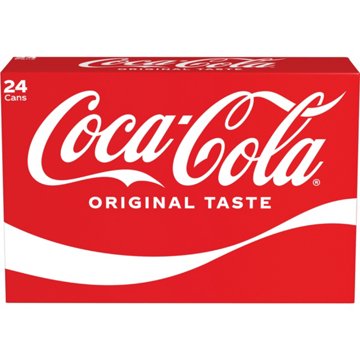 Coca-Cola Soda Soft Drink 24 pk Cans, 12 oz