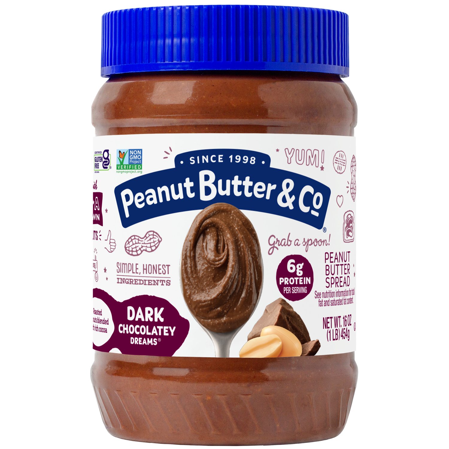 Peanut Butter & Co. Dark Chocolate Dreams Peanut Butter - Shop Peanut ...