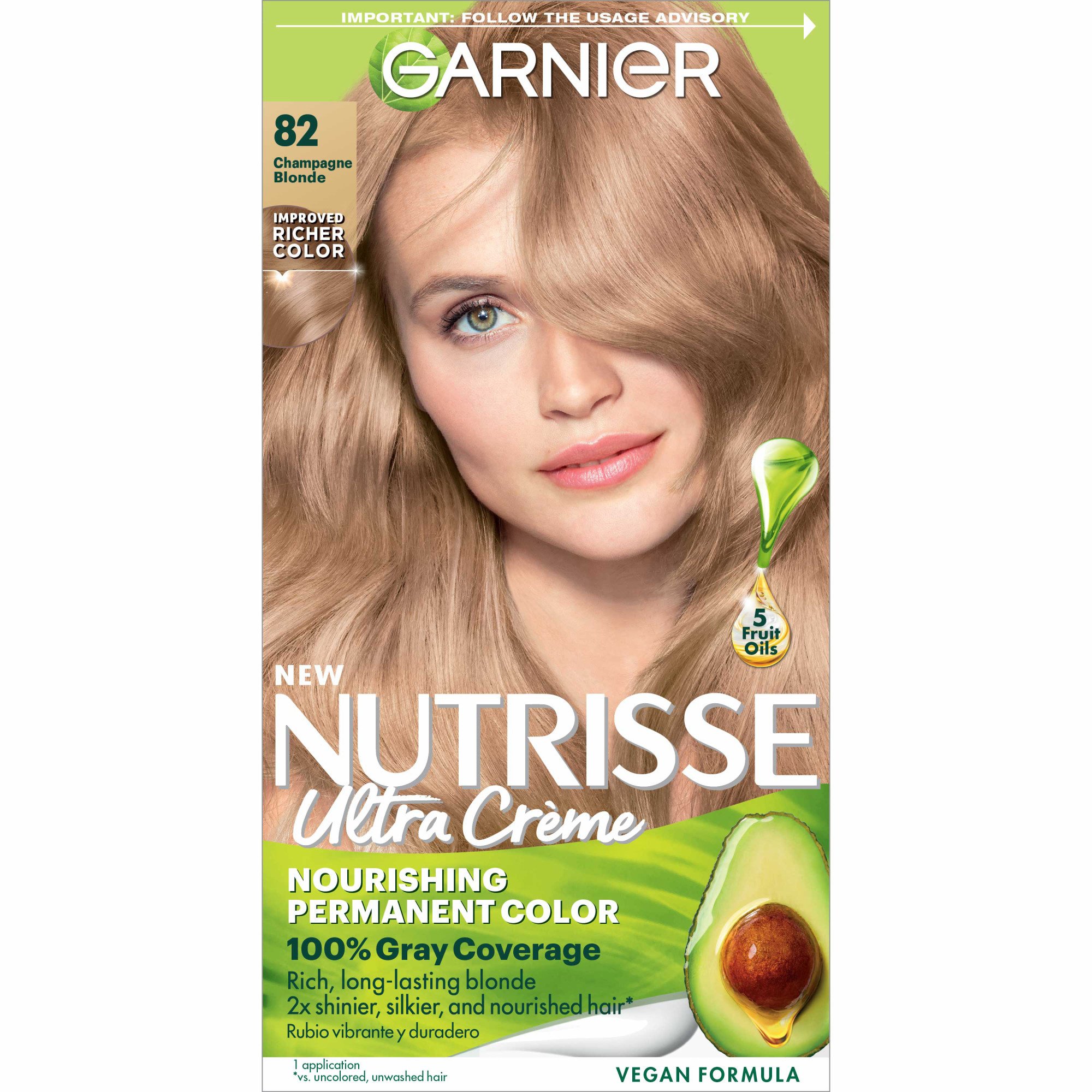 Garnier Nutrisse Nourishing Hair Color - 82 Champagne Blonde (Champagne Fizz) - Shop Hair Color at H-E-B