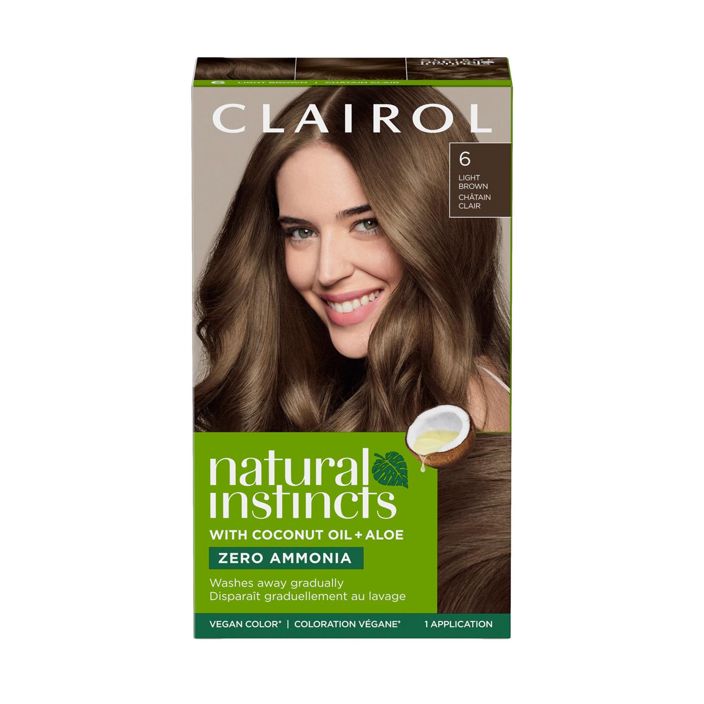 Clairol Natural Instincts Vegan Demi-Permanent Hair Color - 6 Light Brown; image 1 of 10