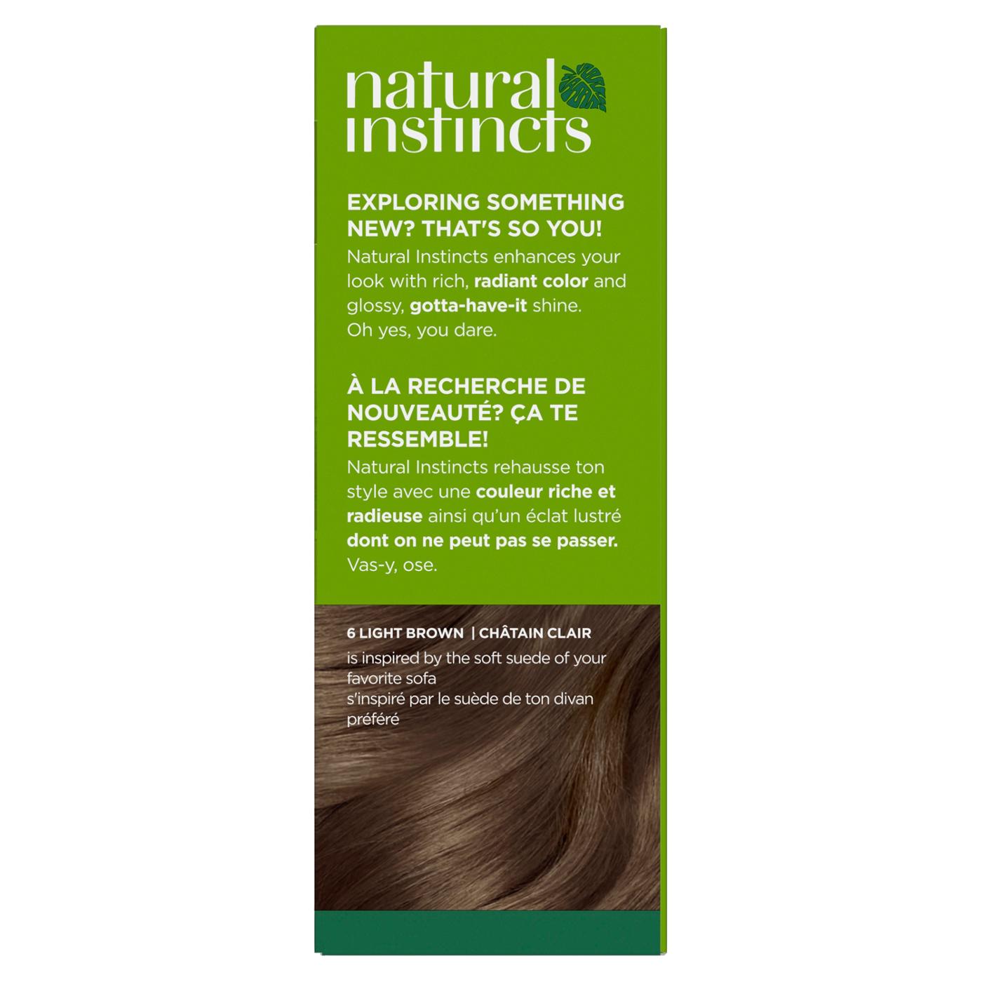 Clairol Natural Instincts Vegan Demi-Permanent Hair Color - 6 Light Brown; image 8 of 10