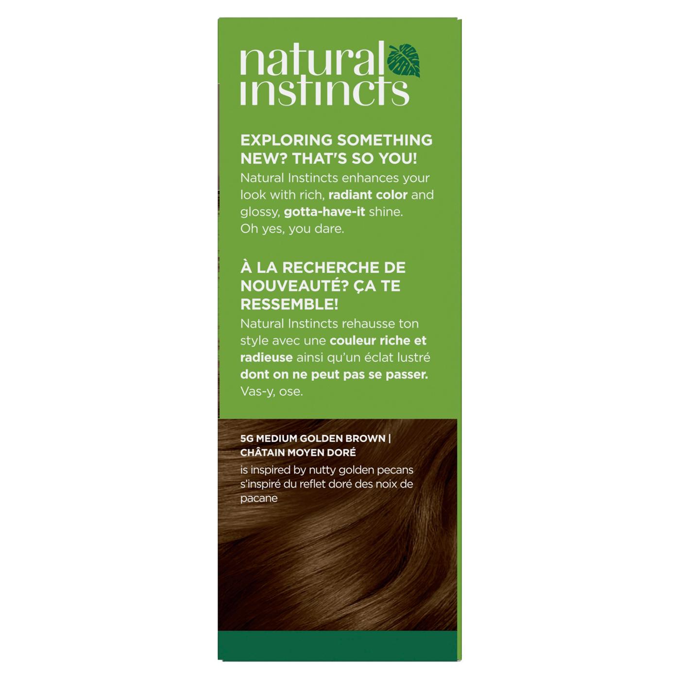 Clairol Natural Instincts Vegan Demi-Permanent Hair Color - 5G Medium Golden Brown; image 9 of 10