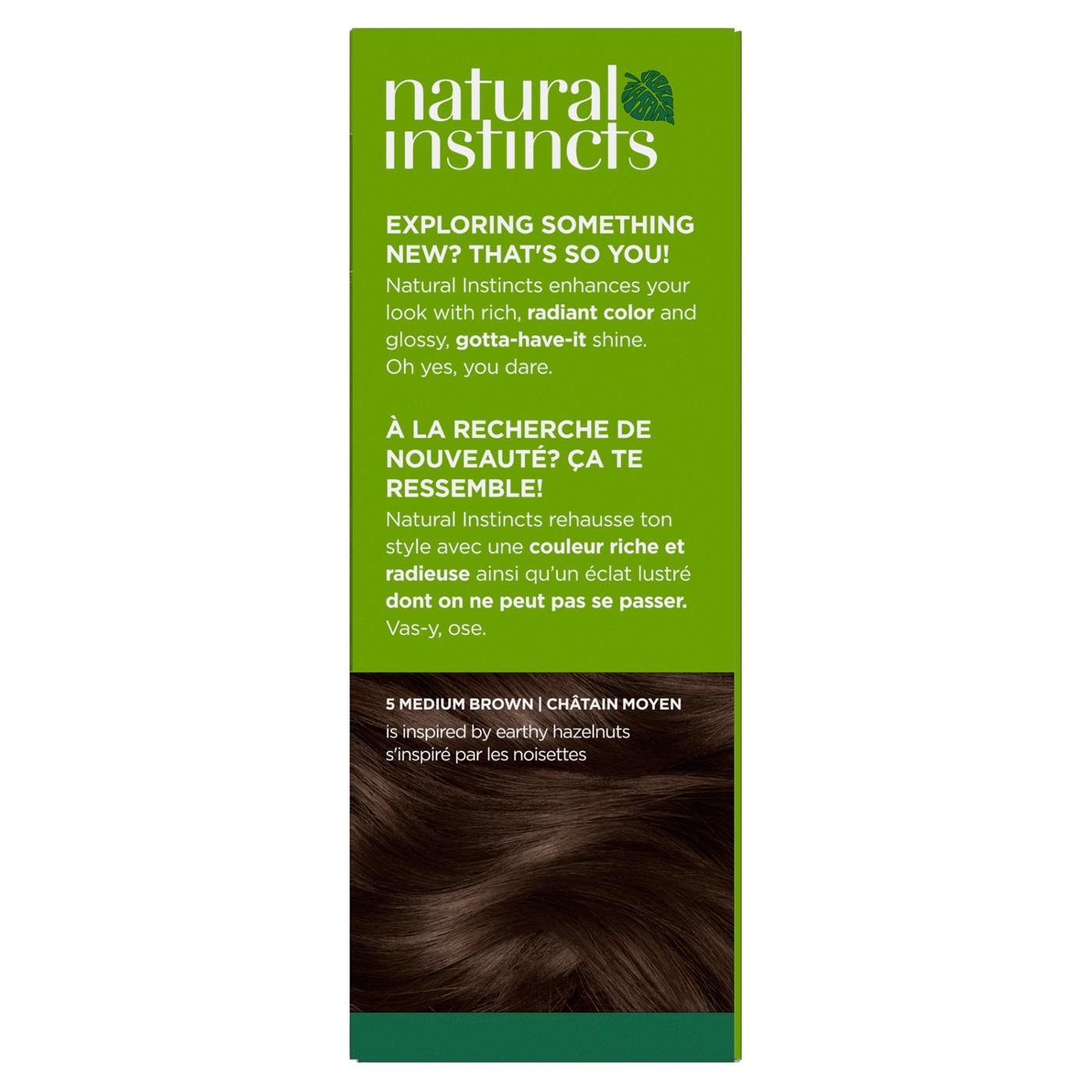 Clairol Natural Instincts Vegan Demi-Permanent Hair Color - 5 Medium Brown; image 3 of 10