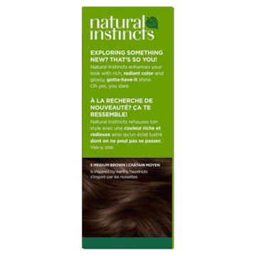 Clairol Natural Instincts Vegan Demi-Permanent Hair Color - 5 Medium Brown