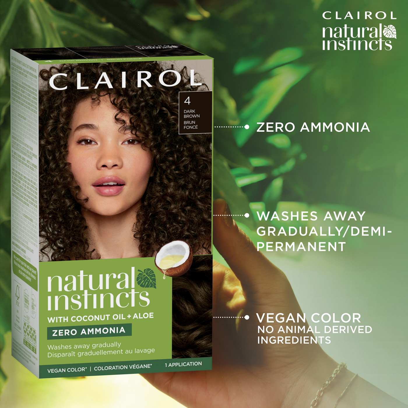 Clairol Natural Instincts Vegan Demi-Permanent Hair Color - 5 Medium Brown; image 9 of 10