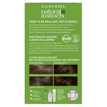 Clairol Natural Instincts Vegan Demi-Permanent Hair Color - 5A Medium Cool Brown