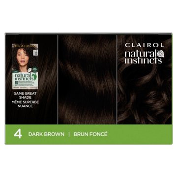 Clairol Natural Instincts Vegan Demi-Permanent Hair Color - 4 Dark Brown