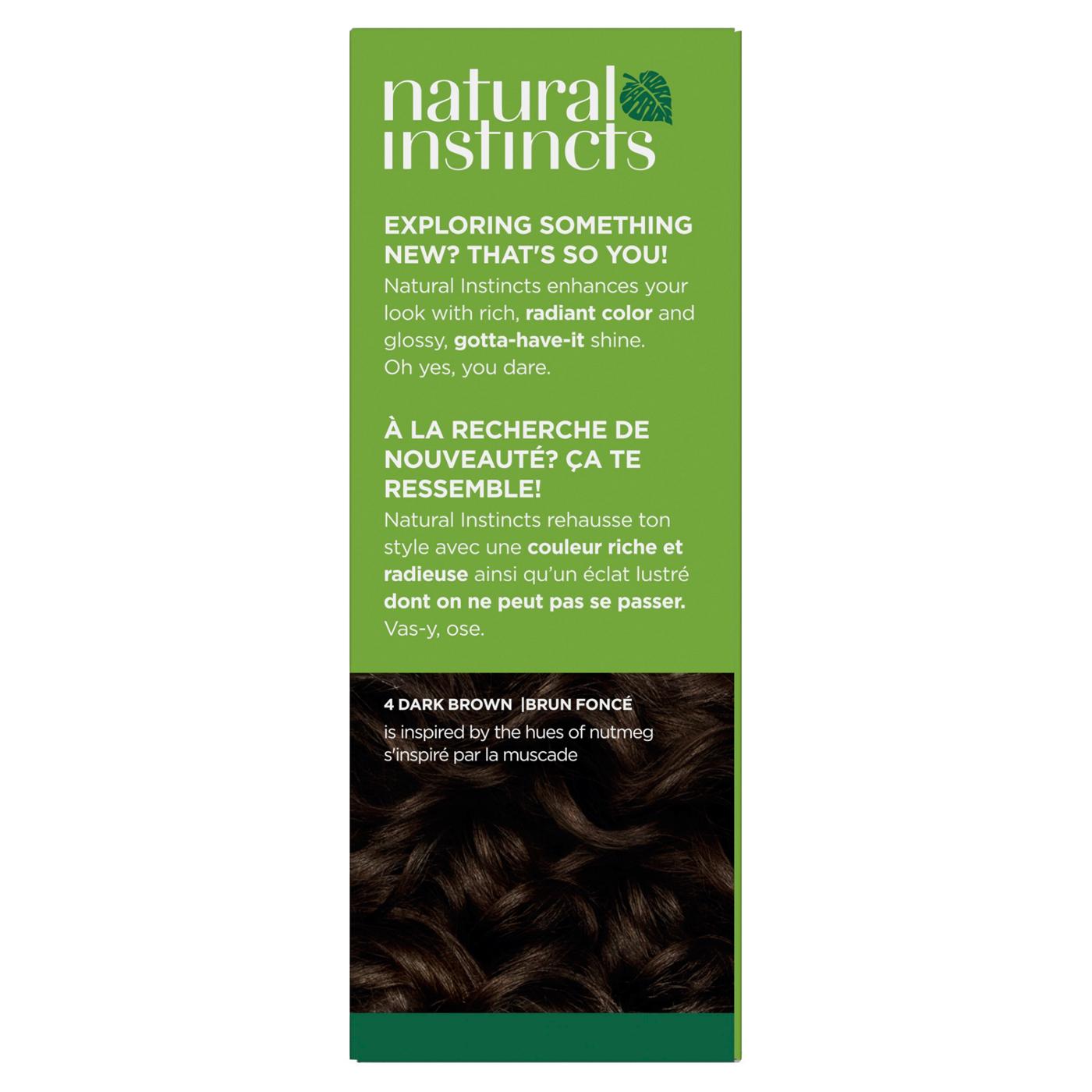 Clairol Natural Instincts Vegan Demi-Permanent Hair Color - 4 Dark Brown; image 4 of 10