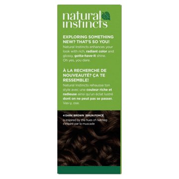 Clairol Natural Instincts Vegan Demi-Permanent Hair Color - 4 Dark Brown