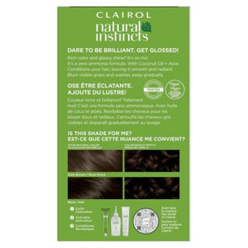 Clairol Natural Instincts Vegan Demi-Permanent Hair Color - 4 Dark Brown