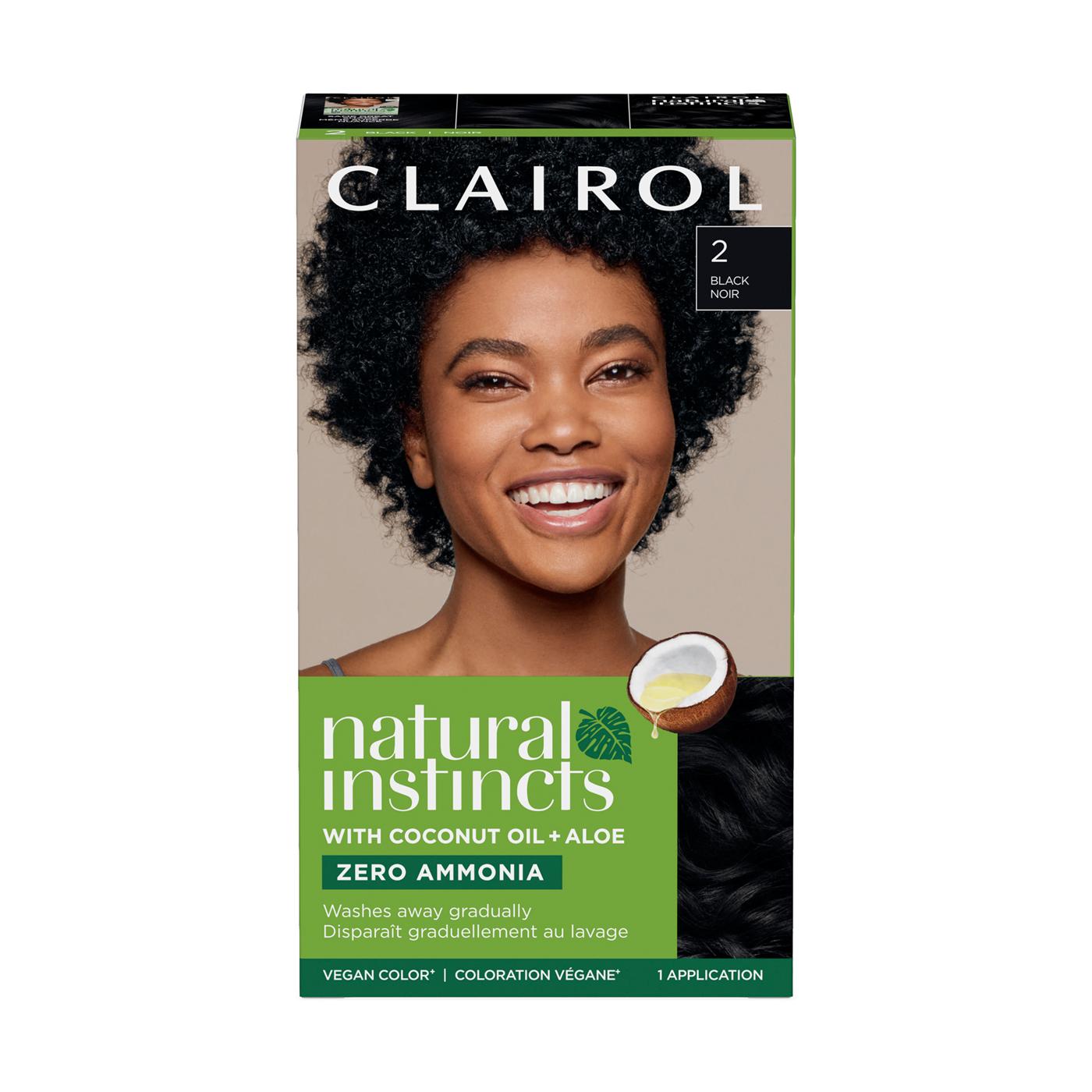 Clairol Natural Instincts Vegan Demi-Permanent Hair Color - 2 Black; image 1 of 10