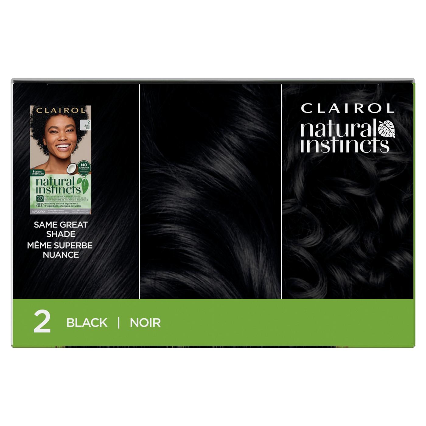 Clairol Natural Instincts Vegan Demi-Permanent Hair Color - 2 Black; image 6 of 10