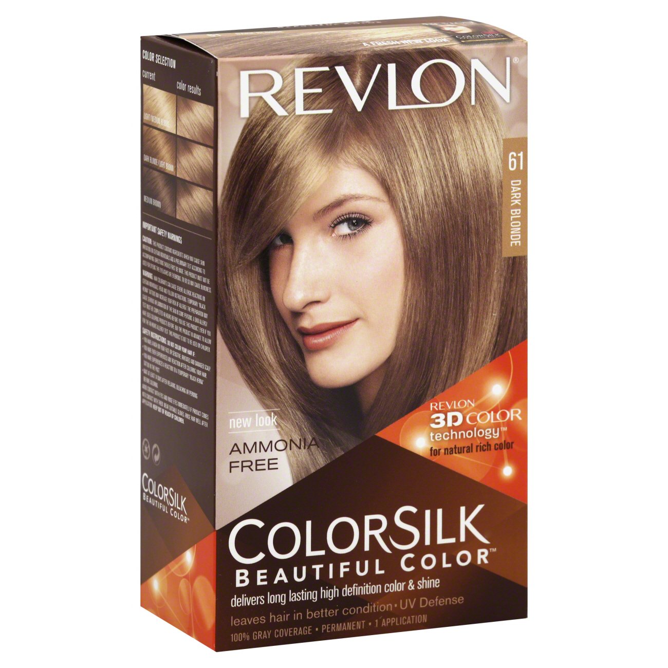 Revlon Colorsilk Beautiful Color 61 Dark Blonde Shop Hair Color At H E B