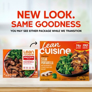 Lean Cuisine 14g Protein Steak Portabella Frozen Meal