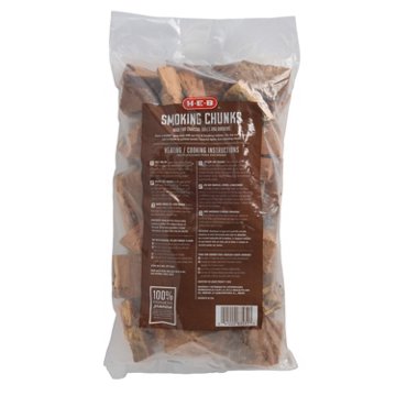 H-E-B Mesquite Wood Smoking Chunks, 720 cu. in.