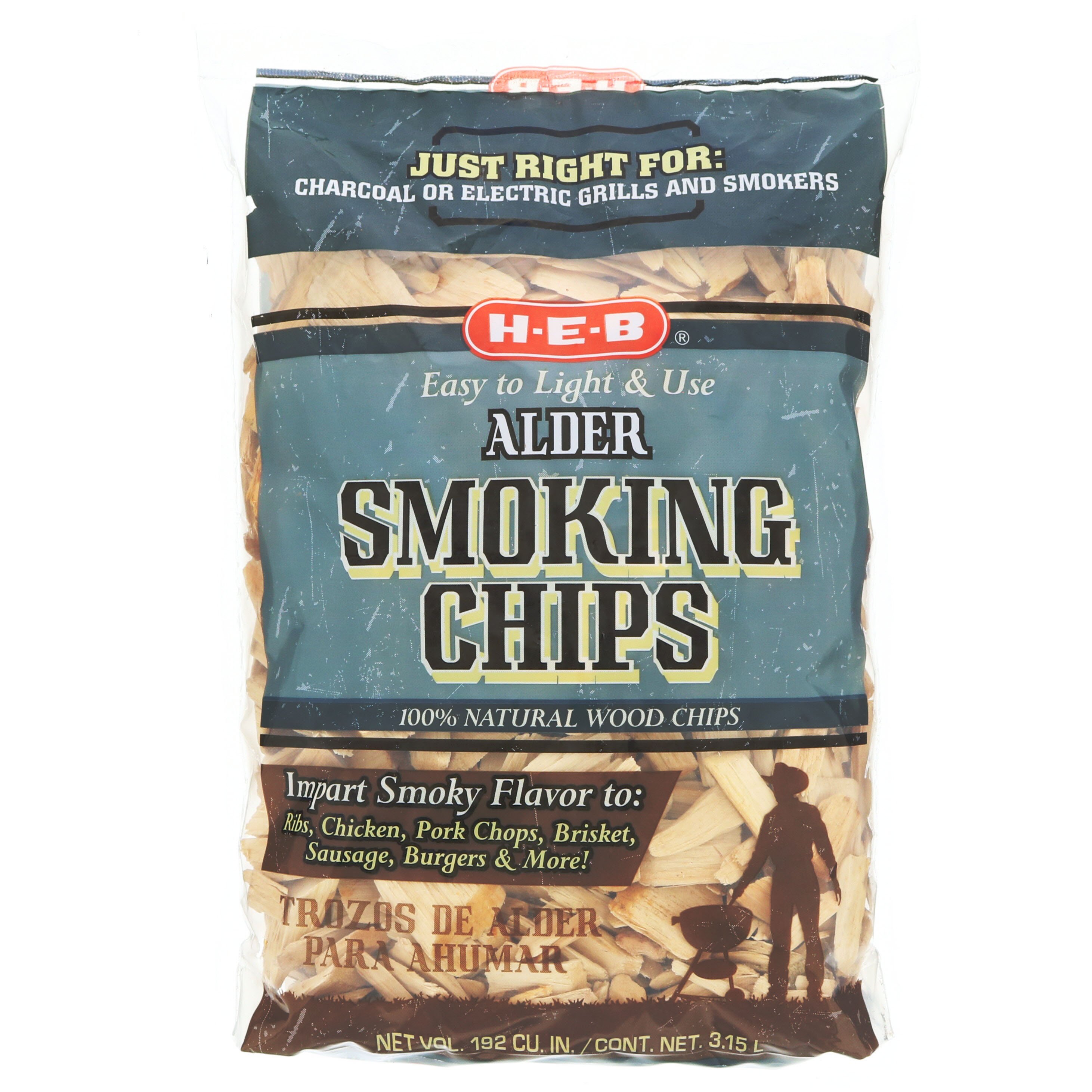 HEB Alder Smoking Wood Chips Shop Charcoal, Wood & Fuel at HEB