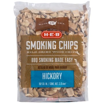 H-E-B Hickory Wood Smoking Chips, 192 cu. in.