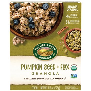 Nature's Path Organic Pumpkin Seed + Flax Granola 